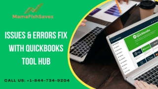 How To Fix Common Problems with QuickBooks Tool Hub? Dial 1-844-734-9204