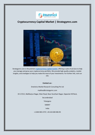 Cryptocurrency Capital Market | Strategymrc.com