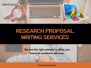 Research Proposal Writing Services