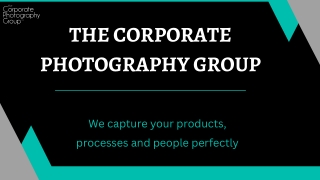 Product Photographer - The Corporate Photography Group