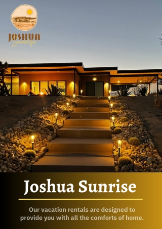 Book Vacation Rentals Yucca Valley CA - Joshua Sunrise