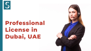 Professional License in Dubai, UAE