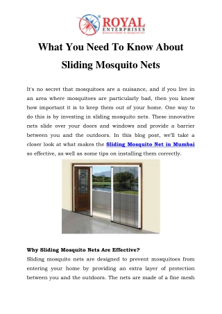 Sliding Mosquito Net in Mumbai  Call-7290096086