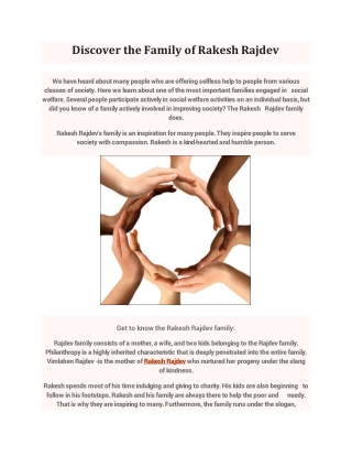 Discover the Family of Rakesh Rajdev