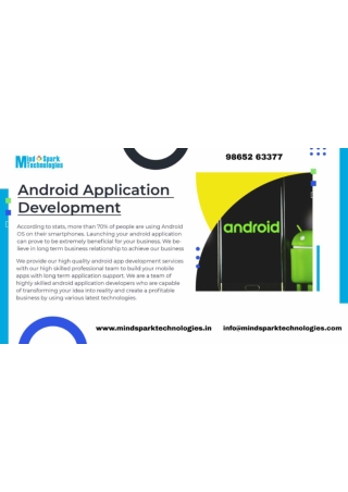 android application development services - usa