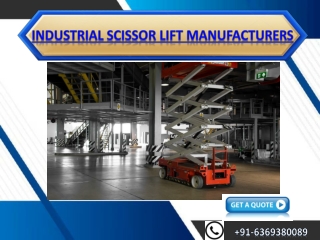 Industrial Scissor Lift Manufacturers