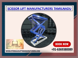Scissor Lift Manufacturers Tamilnadu