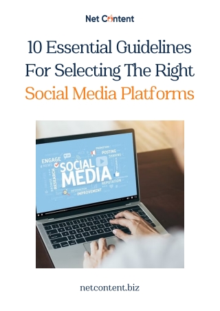 10 Key Recommendations For Choosing The Best Social Media Channels