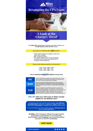 Revamping the CPA Exam-A Look at the Changes Ahead