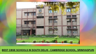 Best CBSE Schools in South Delhi