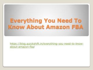 Everything You Need To Know About Amazon FBA