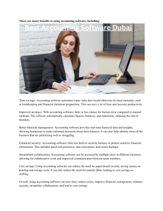 Best Accounting Software Dubai