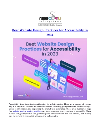 Best Website Design Practices for Accessibility in 2023