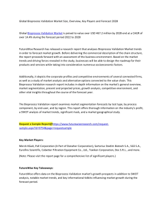 Bioprocess Validation Market