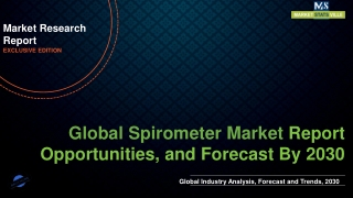 Spirometer Market Worth US$ 2,182.3 million by 2030