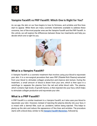 Vampire Facelift vs PRP Facelift_ Which One Is Right for You