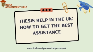Thesis Help in the UK How to Get the Best Assistance