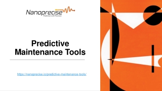 Predictive Maintenance Tools