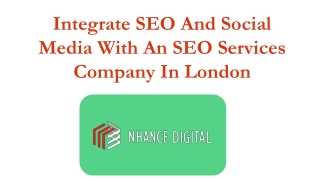 Integrate SEO And Social Media With An SEO Services Company In London