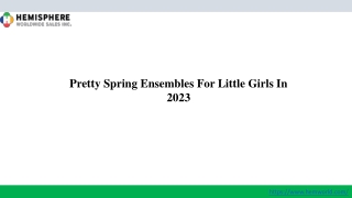 Pretty Spring Ensembles For Little Girls In 2023