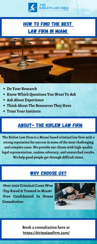 How to Find the Best Law Firm in Miami