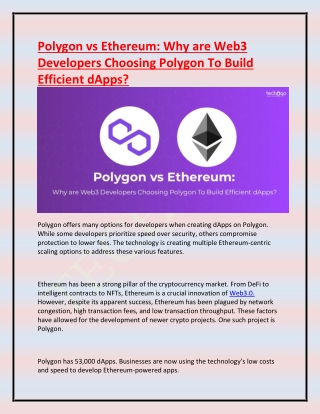 Polygon vs Ethereum