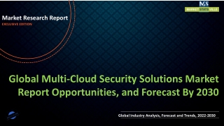 Multi-Cloud Security Solutions Market Report Opportunities, and Forecast By 2030