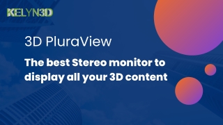 Best Stereo Monitor Provided By Kelyn 3D