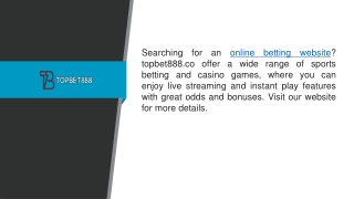 Online Betting Website topbet888.co