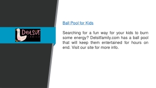 Ball Pool For Kids  Delsitfamily.com
