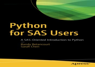 [DOWNLOAD PDF] Python for SAS Users: A SAS-Oriented Introduction to Python full
