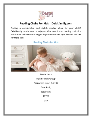 Reading Chairs For Kids | Delsitfamily.com