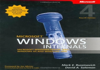 [DOWNLOAD PDF] Microsoft Windows Internals (4th Edition): Microsoft Windows Serv