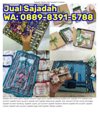 O889-839l-5788 (WA) Sajadah Mewah Sajadah Edukasi Anak