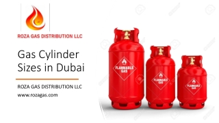 Gas Cylinder Sizes in Dubai​
