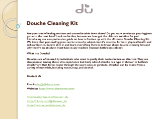 Douche Cleaning Kit