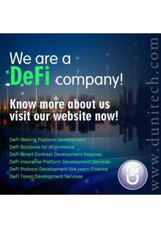 Decentralized Exchanges (DEXs) - Dunitech