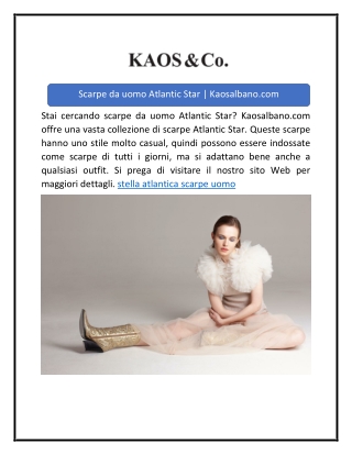 Scarpe da uomo Atlantic Star | Kaosalbano.com