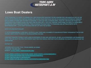 Lowe Boat Dealers