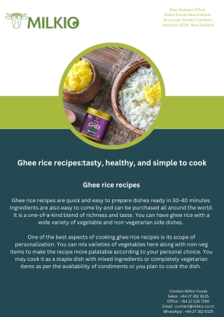 ghee rice recipes