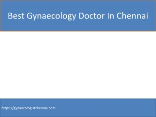 Best Gynaecology Doctor In Chennai