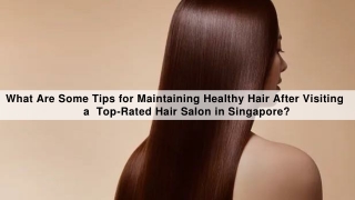 What Are Some Tips for Maintaining Healthy Hair After Visiting a  Top-Rated Hair