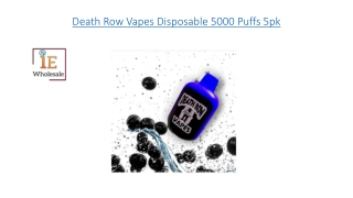 Death Row Vapes Disposable 5000 Puffs 5pk