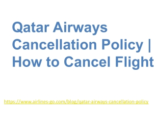 Qatar Airways Cancellation Policy | How to Cancel Flight