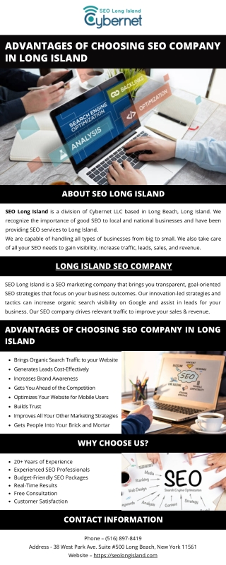 Advantages of Choosing SEO Company in Long Island