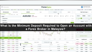 What is the Minimum Deposit Required to Open an Account with a Forex Broker in M