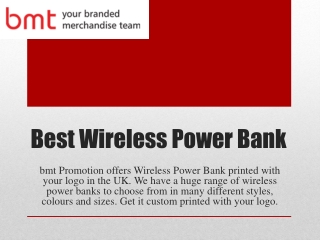 Best Wireless Power Bank