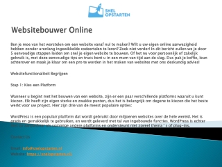 Websitebouwer Online