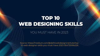 10 Web designer skills you should have-2023