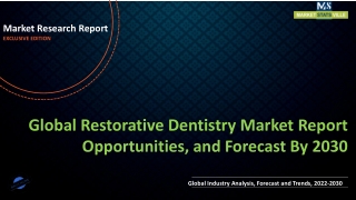 Restorative Dentistry Market Report Opportunities, and Forecast By 2030